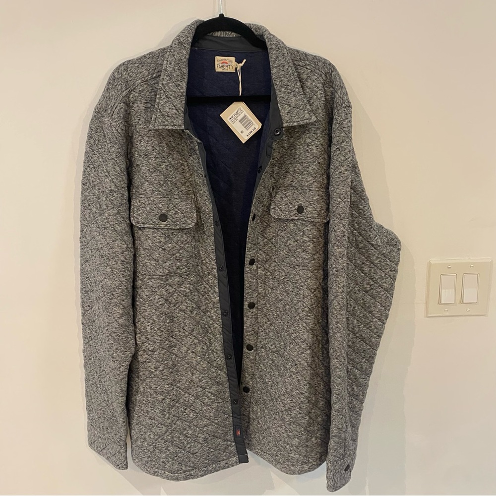 Faherty Men's CPO Epic Quilted Fleece